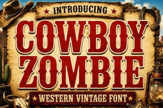 Cowboy Zombie Font